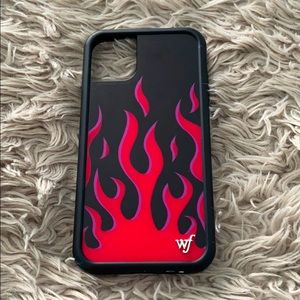 Wild Flower Pink Flames Phone Case!